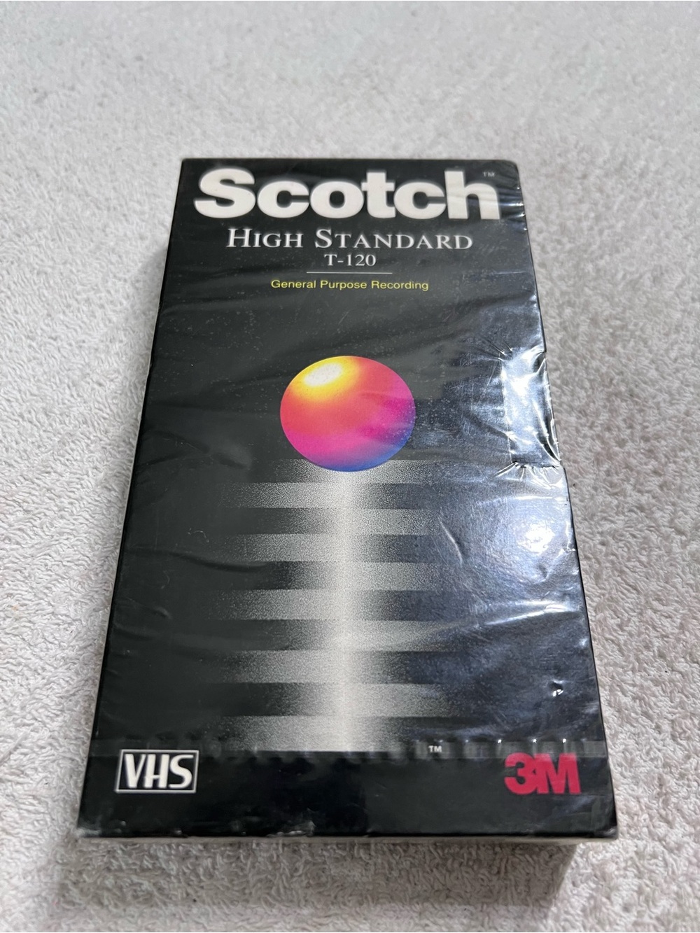 Vintage Scotch High Standard T-120 VHS Blank Video Cassette Factory Sealed 1993